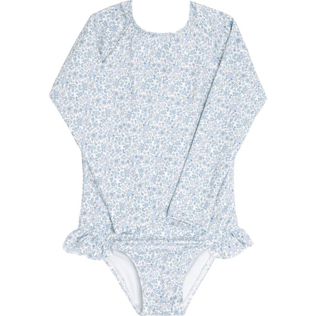 Slate Floral Rashguard One Piece - One Pieces - 1