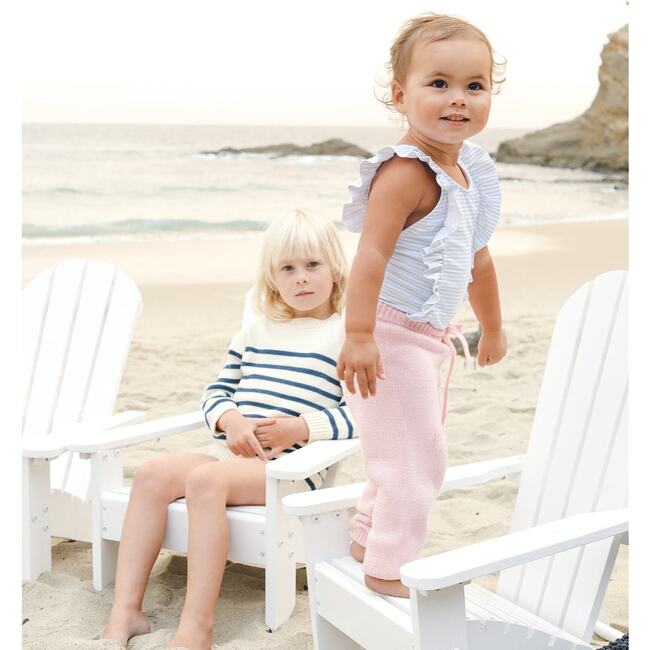 Soft Pink Knit Pant - Pants - 2