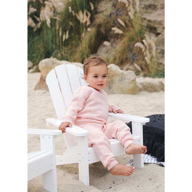 Soft Pink Knit Pant - Pants - 3