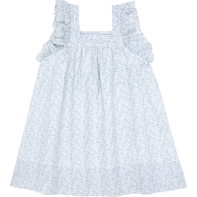 Girls Slate Floral Swing Dress - Dresses - 1