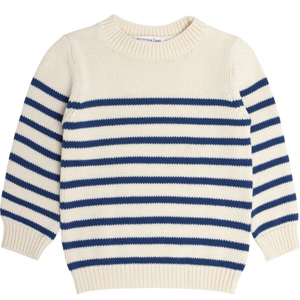 Breton Stripe Knit Sweater - Minnow Tops | Maisonette