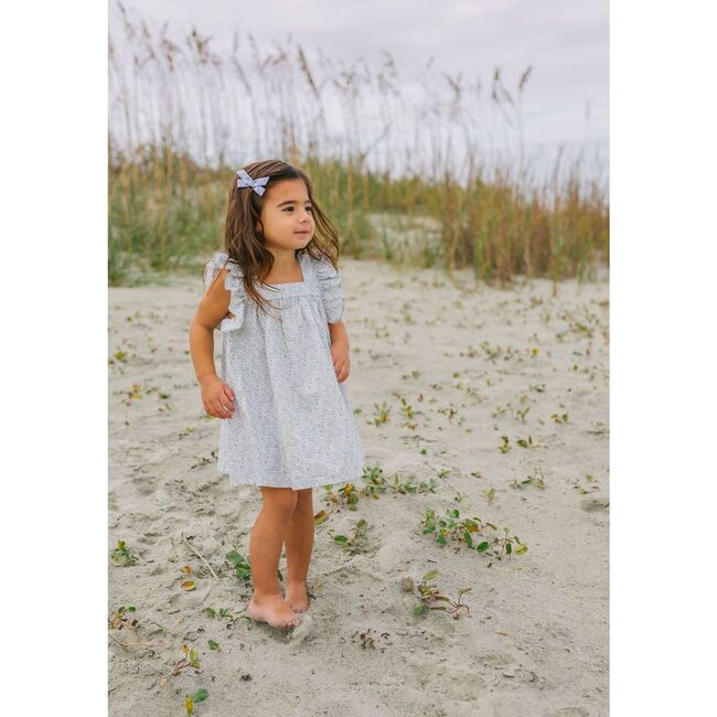 Girls Slate Floral Swing Dress - Dresses - 2