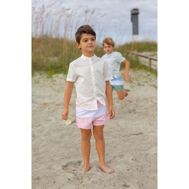 Boys White Button Down Shirt - Shirts - 3