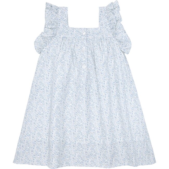 Girls Slate Floral Swing Dress - Dresses - 3