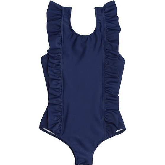 Ruffle One Piece, Navy - One Pieces - 1
