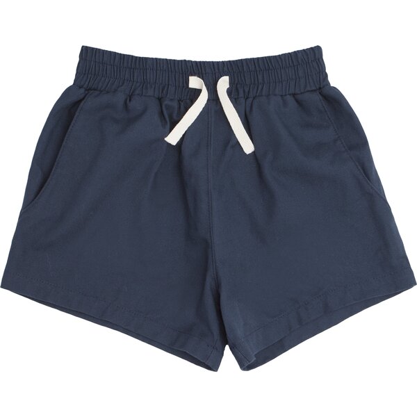 Boys Navy Canvas Short - Minnow Tops | Maisonette