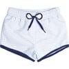 Powder Blue Stripe Boardies - Swim Trunks - 1 - thumbnail