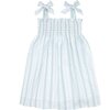 Girls Linear Floral Smocked Dress - Dresses - 1 - thumbnail