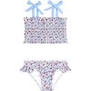 Americana Floral Smocked Bikini - Two Pieces - 1 - thumbnail