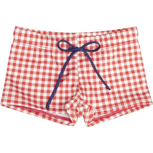 Red Gingham Swim Brief Minnow Swim Maisonette