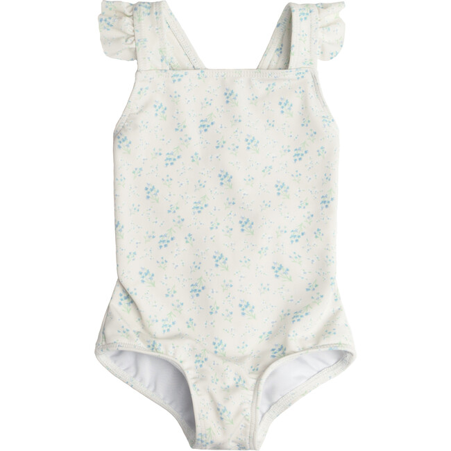 Crossover One Piece, Crème Floral - One Pieces - 1