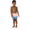 Color Block Boardie, Shell Pink And Slate Blue - Swim Trunks - 2