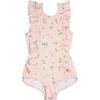 Botanical Pink Ruffle One Piece - One Pieces - 1 - thumbnail