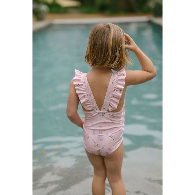 Botanical Pink Ruffle One Piece - One Pieces - 2