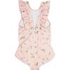 Botanical Pink Ruffle One Piece - One Pieces - 3