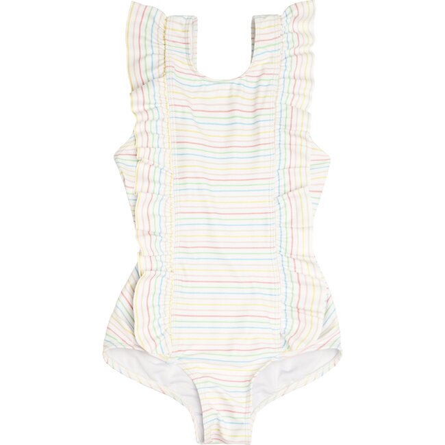 Antique Rainbow Ruffle One Piece - One Pieces - 1