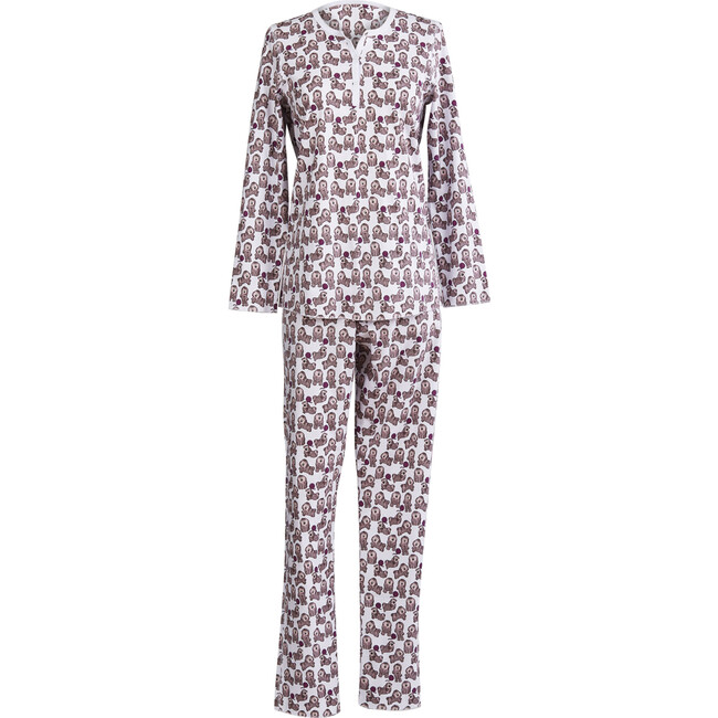Womens "Shaggy the Dog" Pajamas, Lilac - Pajamas - 2