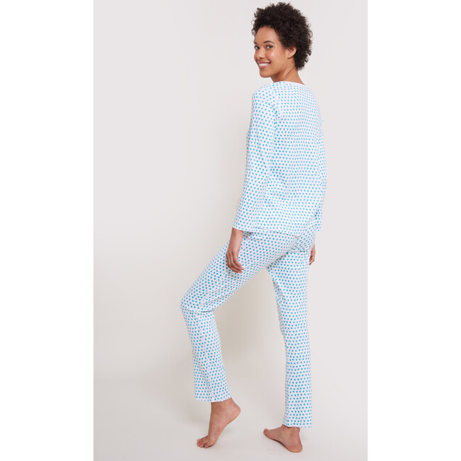 Women's Hearts Pajamas, Mint - Pajamas - 3