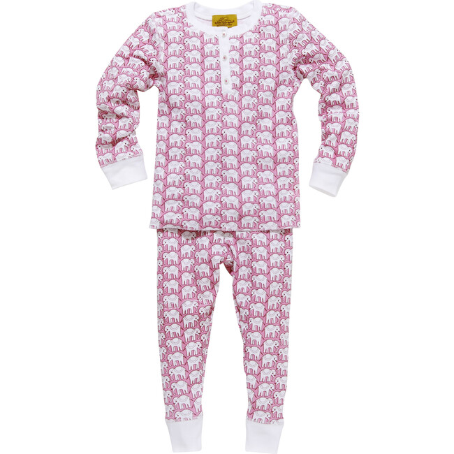 Kids Hathi Pajamas, Pink - Pajamas - 1