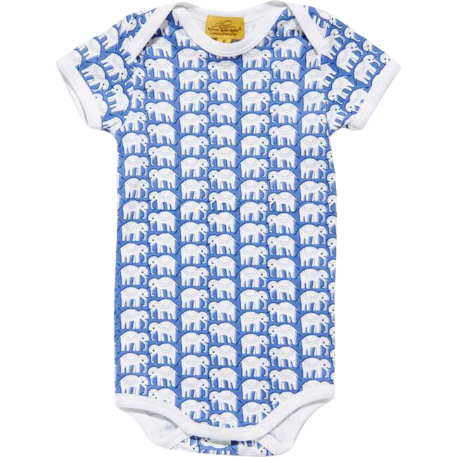 Infant Hathi Short Sleeve Onesie, Blue Roller Rabbit Mommy & Me Shop