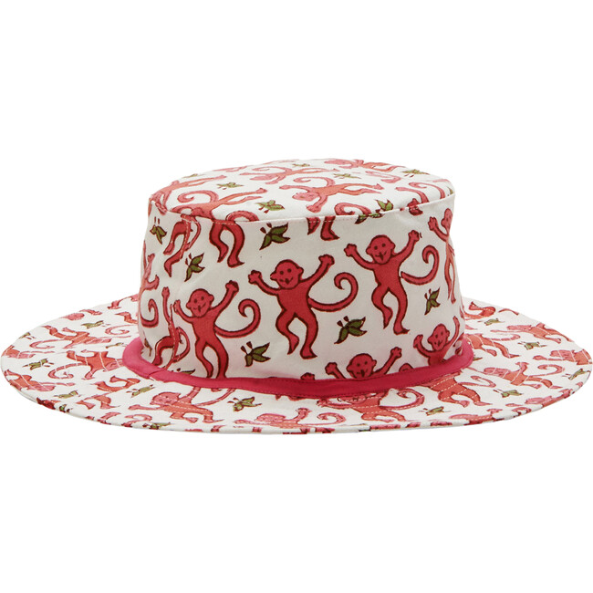 Monkey Sunhat, Pink - Hats - 1