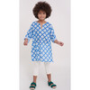 Kids Kurta Jemina, Blue - Blouses - 2