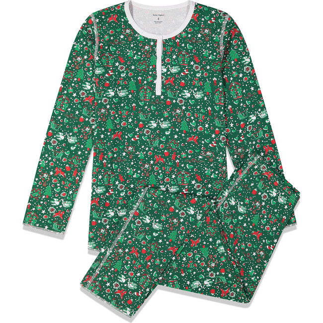 Green Womens Pajamas, Jingle Bell Rock - Pajamas - 1