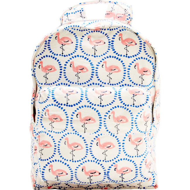 Flamingo Circle Kobe Backpack, Rose - Backpacks - 1