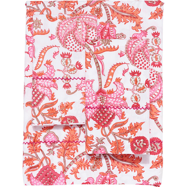 Amanda Sheet Set, Orange - Sheets - 1