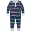 *Exclusive* Kids Jolly St. Nick Pajama Set, Blue - Pajamas - 1 - thumbnail