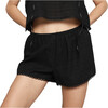 Women's Gigi Boxers, Black Cotton Batiste - Pajamas - 1 - thumbnail