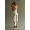 Women's Faviana Parachute Pants, White Cotton Batiste - Pajamas - 2