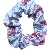 Scrunchie, Blue Flowers - Hair Accessories - 1 - thumbnail
