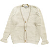 Sasha Cardigan, Egg Shell - Cardigans - 1 - thumbnail