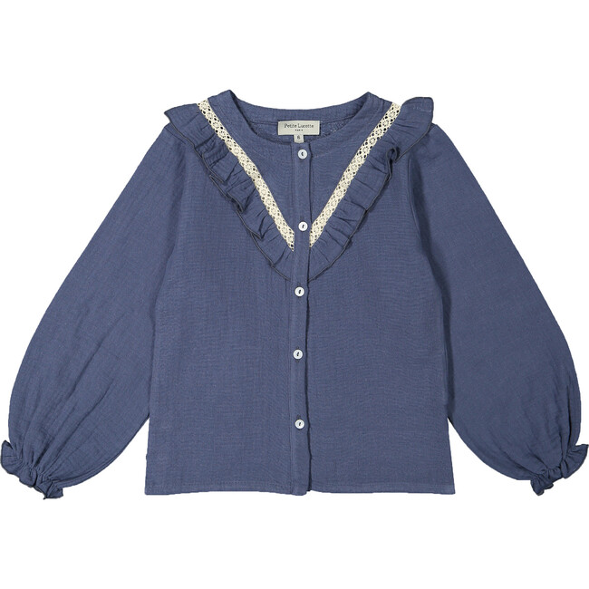 Persee Blouse, Storm Blue