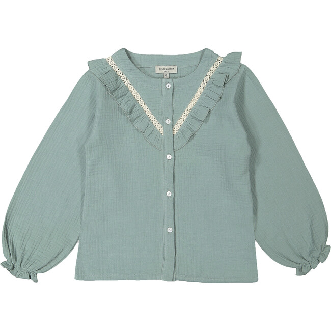 Persee Blouse, Lichen Green