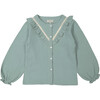Persee Blouse, Lichen Green - Blouses - 1 - thumbnail