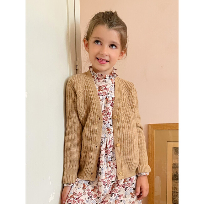 Sasha Cardigan, Caramel - Cardigans - 3