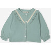 Persee Blouse, Lichen Green - Blouses - 3