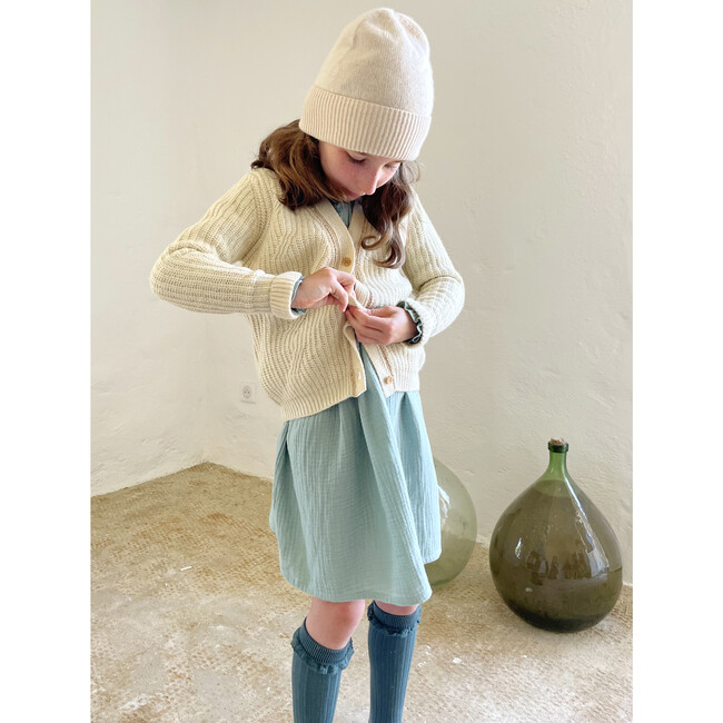 Sasha Cardigan, Egg Shell - Cardigans - 5