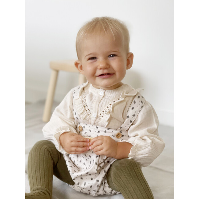 Persee Blouse, Egg Shell White - Blouses - 5