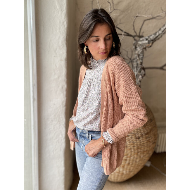 Sasha Cardigan, Dusty Pink - Cardigans - 7