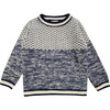Igor Sweater, Navy - Sweaters - 1 - thumbnail