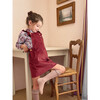 Fanette Overall Dress, Dark Pink - Dresses - 2