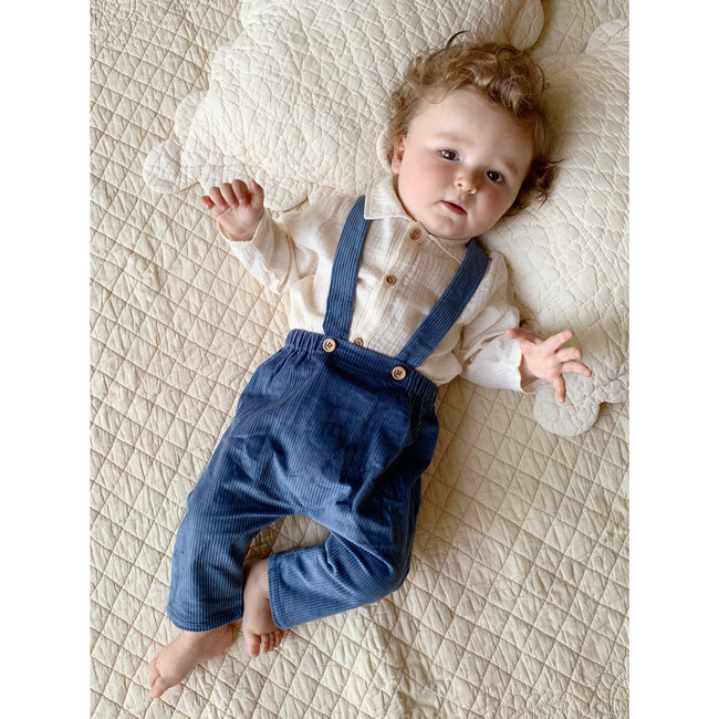 Gabriel Baby Pants, French Blue - Pants - 5