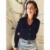 Women's Albane Blouse, Midnight Blue - Blouses - 2