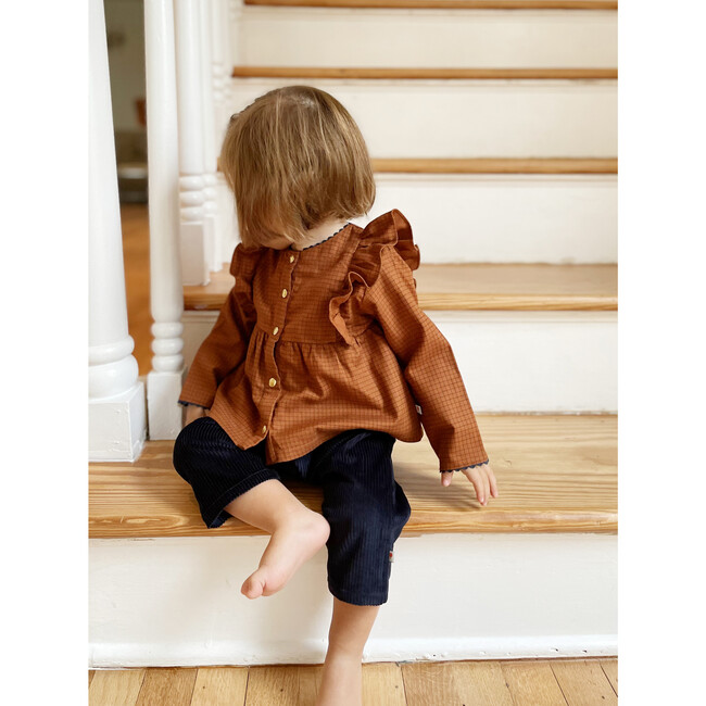 Alphee Blouse, Chestnut Squares - Blouses - 7