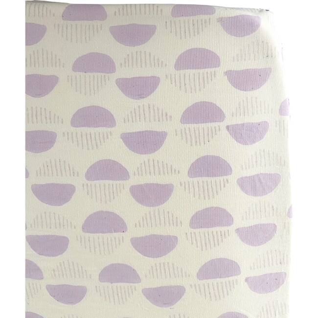 Organic Blockprint Crib Sheet, Reflections