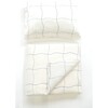 Organic Toddler Duvet Cover Set, Wavy Grid - Duvet Sets - 4