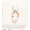 Organic Cotton Heirloom Baby Gift Set, Soft White - Blankets - 1 - thumbnail